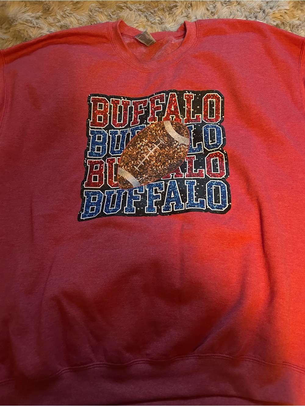 Buffalo Football Graphic Sweatshirt - Red